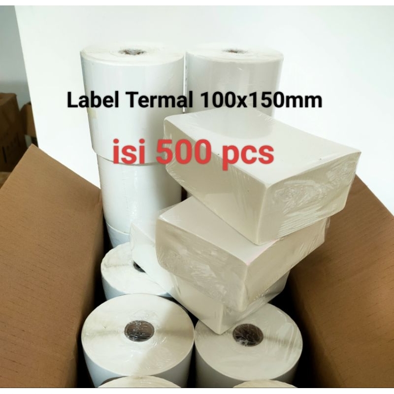 

Label Barcode Direct Thermal 100X150 mm/isi 500 pcs