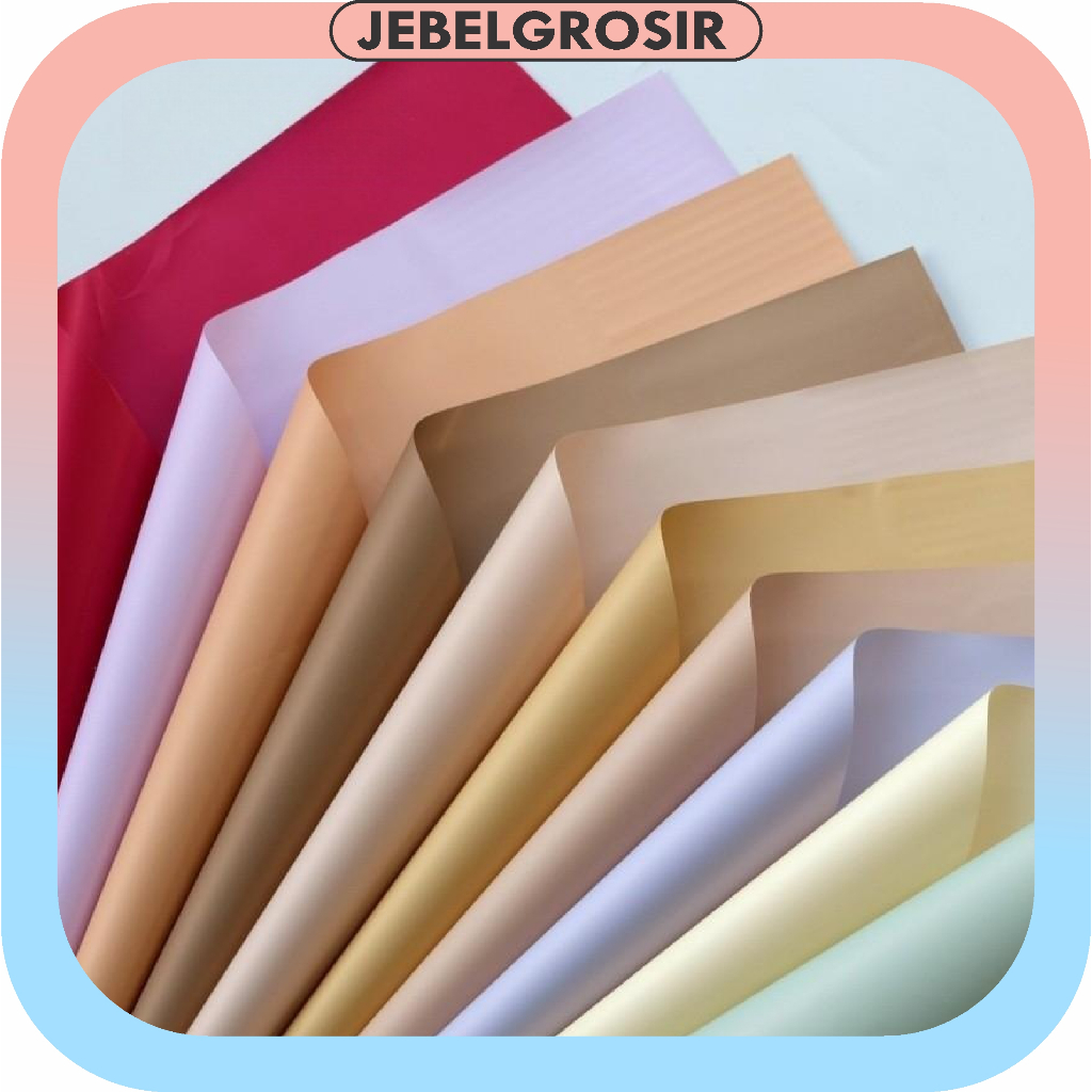 

Kertas Buket Cellophane Matte Doff Polos Flower Wrapping Full Color Waterproof Bouquet KB6299