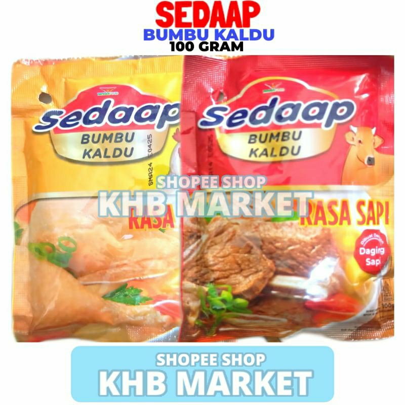 

Bumbu Kaldu Sedaap Kemasan 100GR