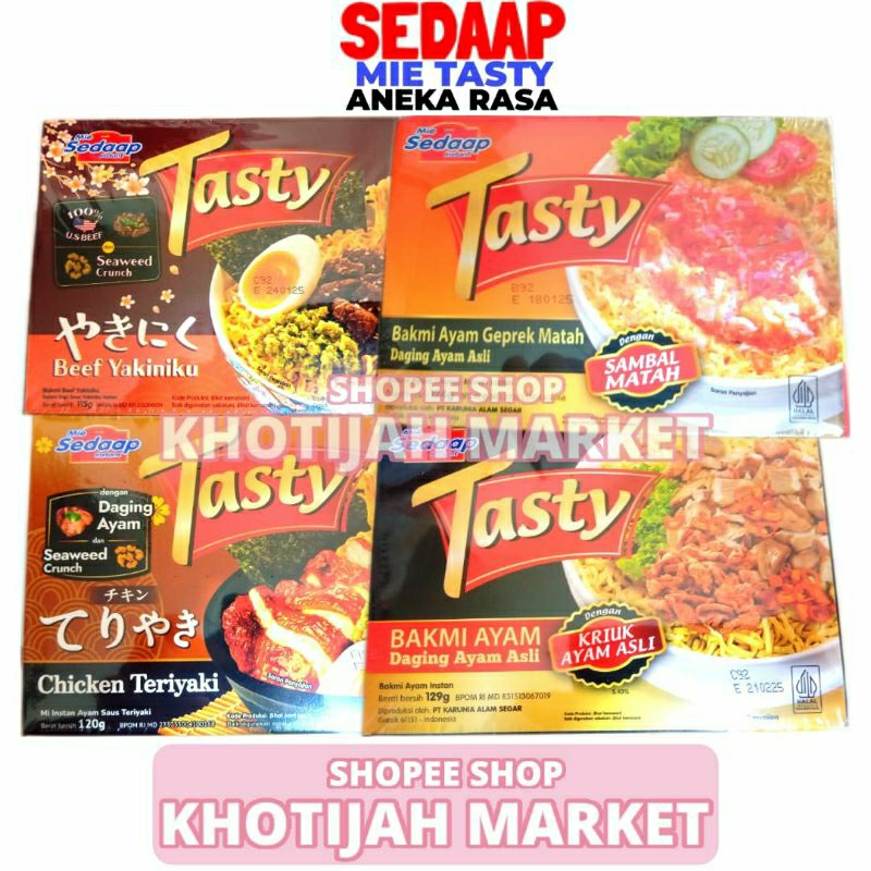 

Mie Bakmi Tasty Sedaap Aneka Rasa