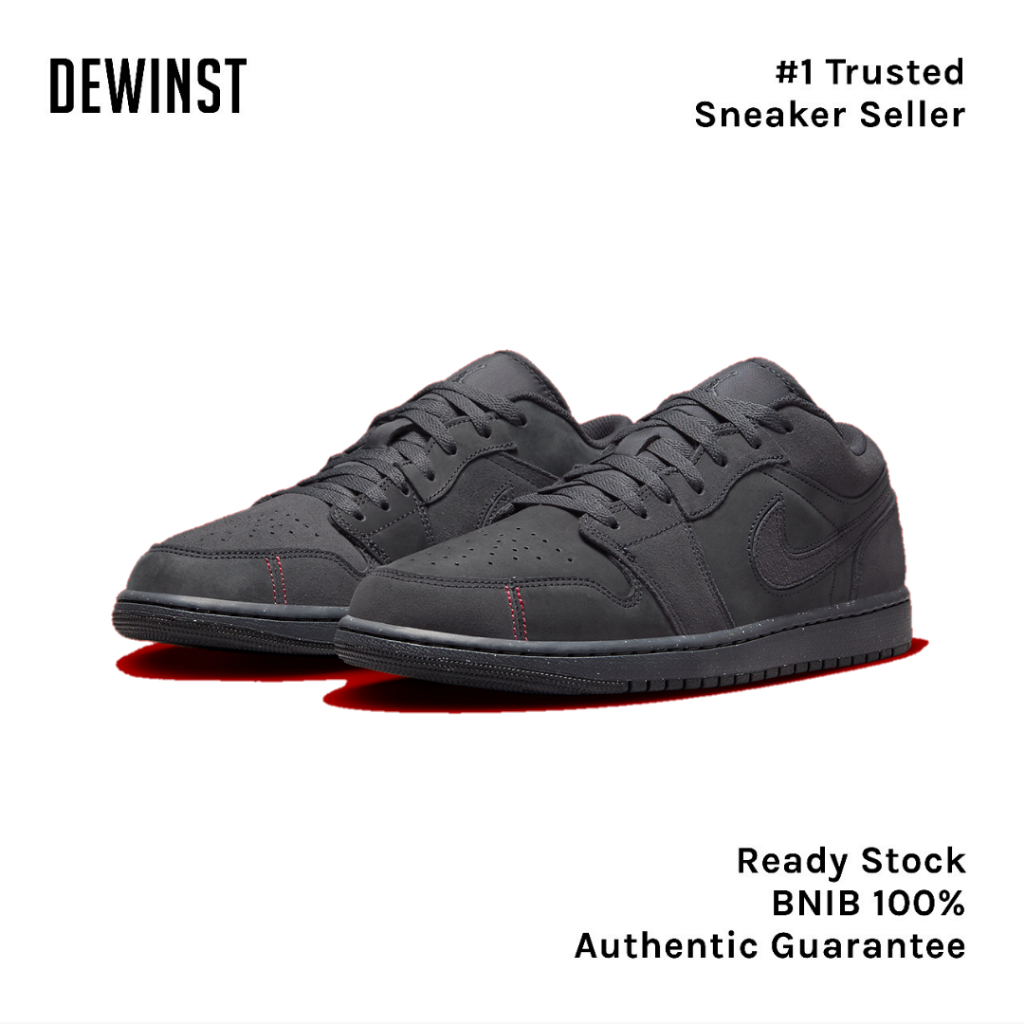 Air Jordan 1 Low SE Craft Dark Smoke Grey BNIB RESMI ORIGINAL