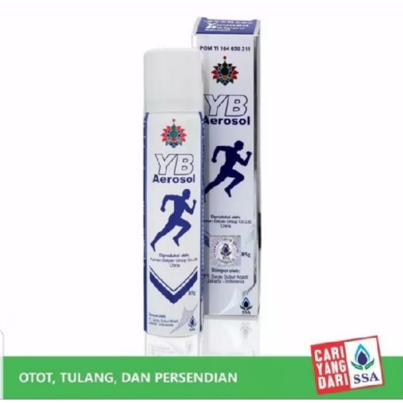 yunnan baiyao yb aerosol 85gr/yunnan bai yao yb aerosol untuk keseleo dan memar