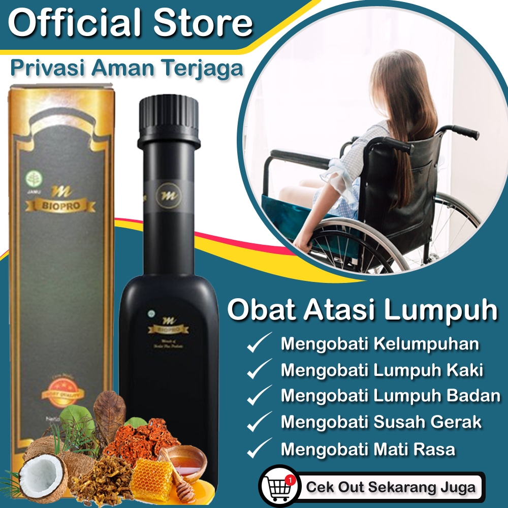 Obat Lumpuh Kaki Manusia - Lumpuh Tangan - Lumpuh Badan -  Stroke - Mati Rasa - Lumpuh Sebelah - Bad