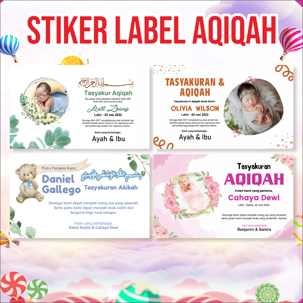 

Stiker Aqiqah Label Stiker Akikoh