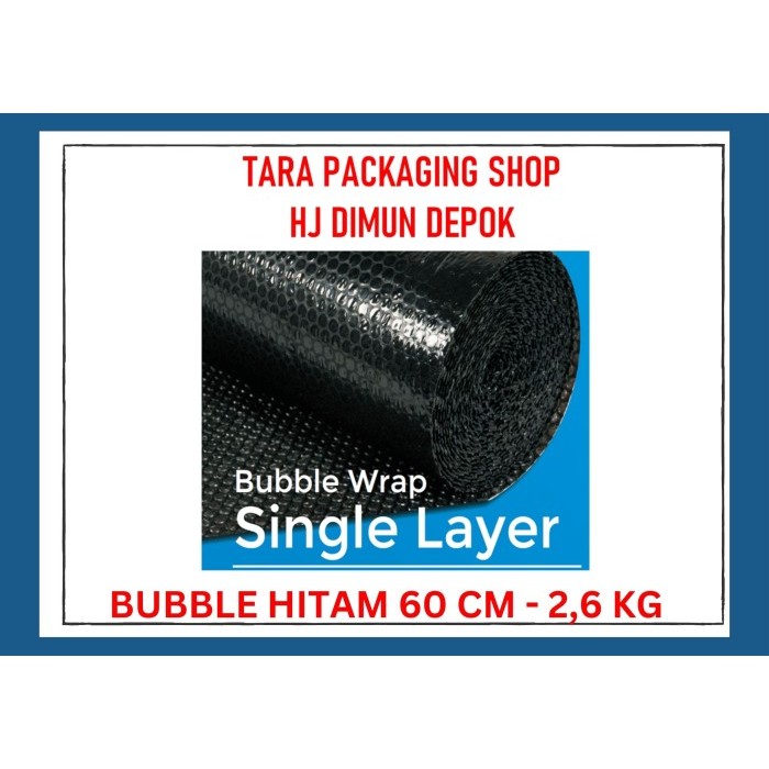 

PLASTIK BUBBLE WRAP HITAM 60 CM X 50 METER