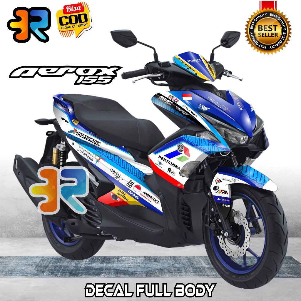 Terbaru Decal Aerox 155 Old Stiker Full Body Variasi Desain Mandalika