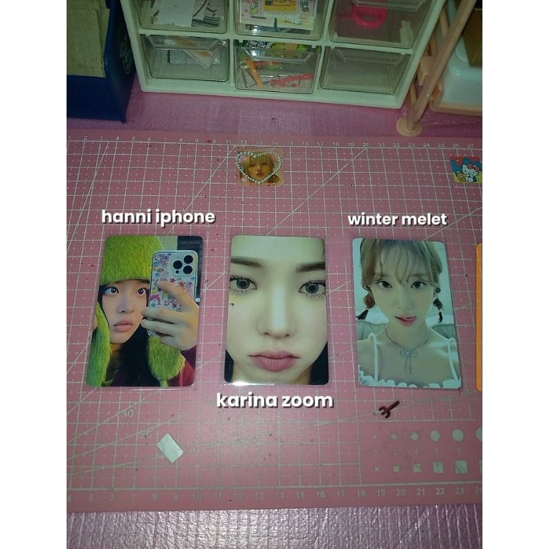 PHOTOCARD VIRAL/LANGKA~KARINA ZOOM-WINTER MELET-HANNI IPHONE,,,PHOTOCARD UNNOFFICIAL--baca deskripsi