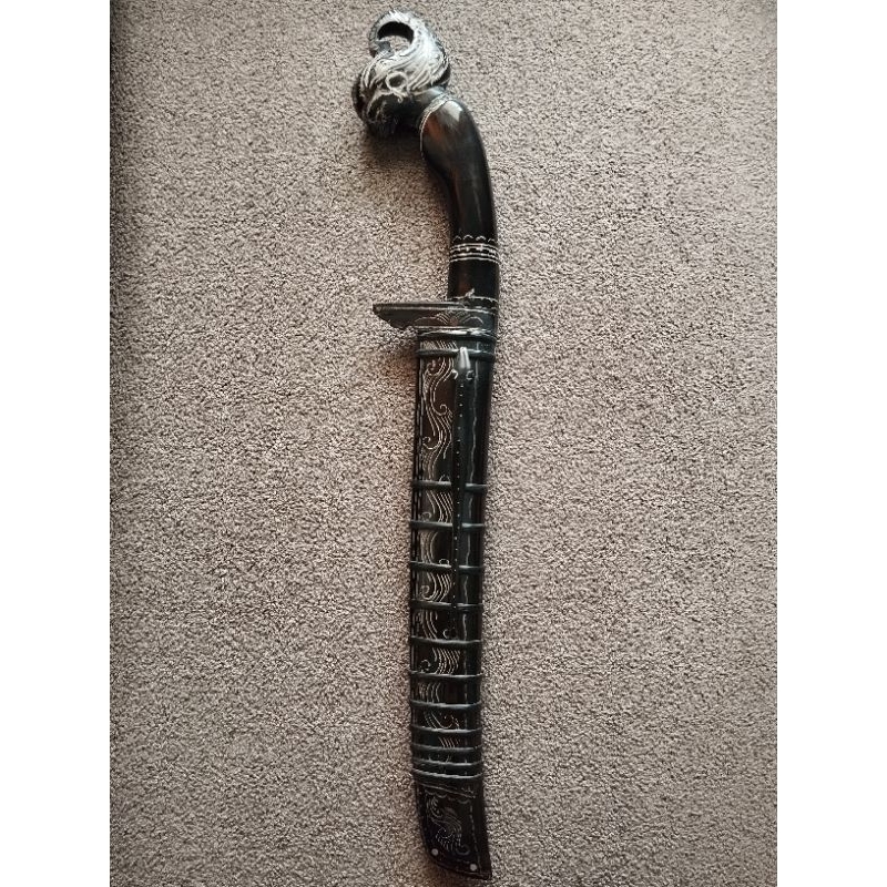 Gocil Full Hitam Ukiran Wayang Arjuna