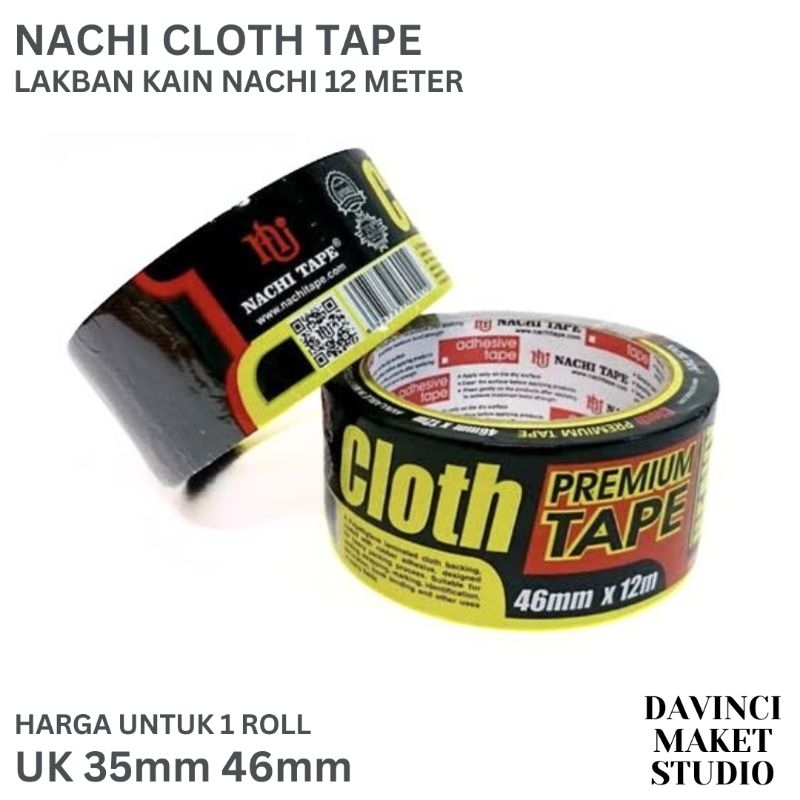 

Isolasi Kain Hitam - Cloth Premium Tape Lakban Pelakban Selotip Solatip Isolatip 23mm 35mm 46mm