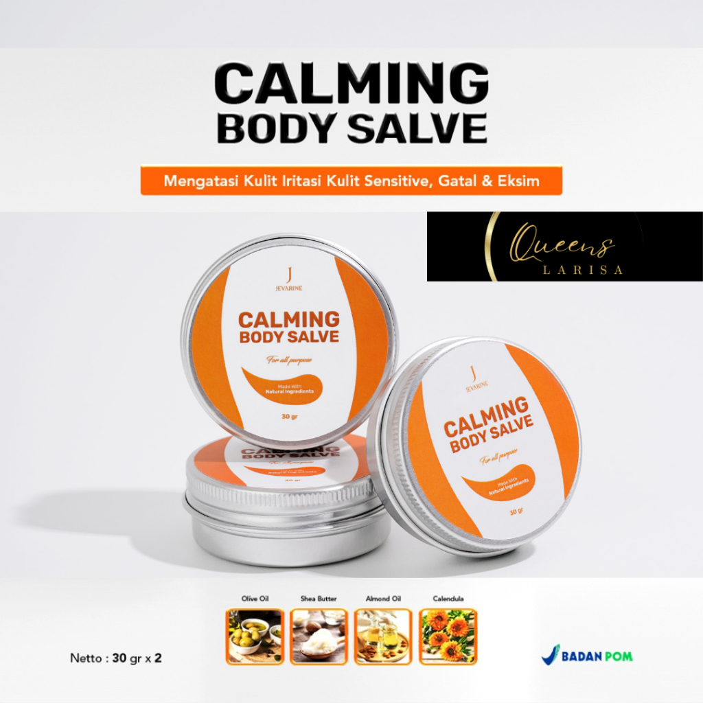 JEVARINE Calming Body Salve (BPOM) | Salep Untuk Membantu Mengatasi Kulit Iritasi , Kulit Sensitive 