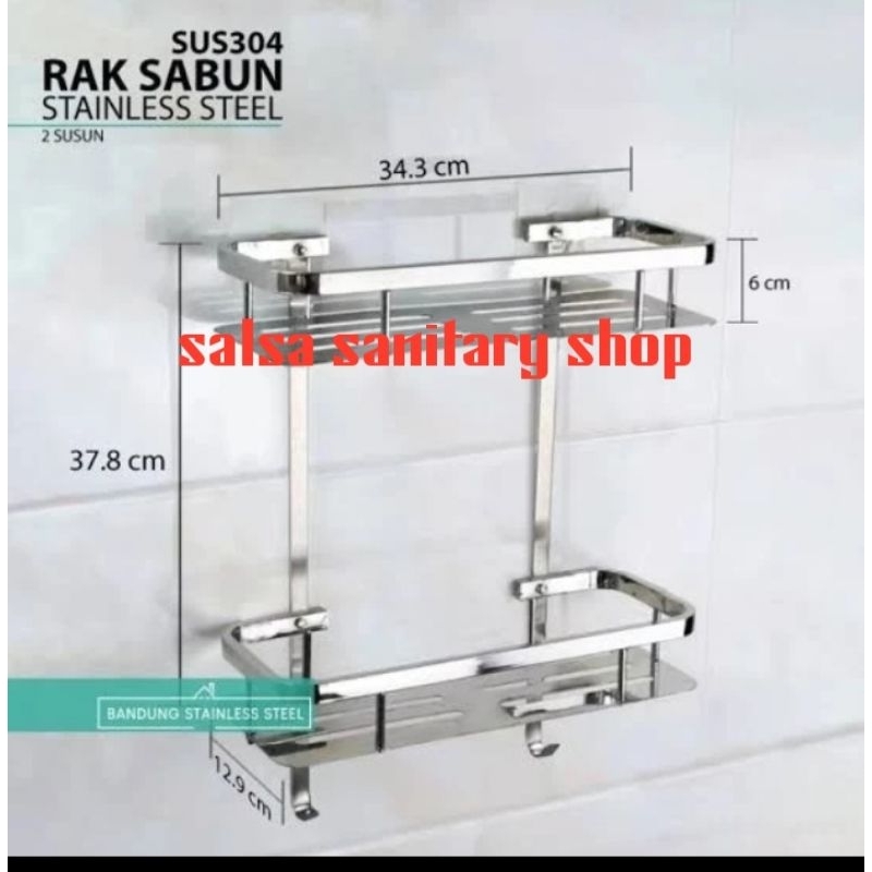 Rak sabun datar stainless 304/rak sabun sudut stainless 304/Datar