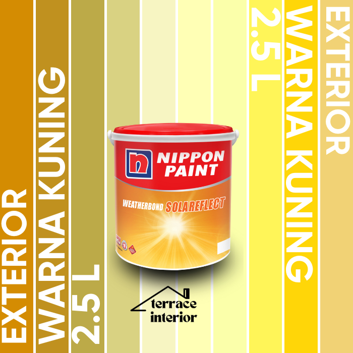 Cat Tembok Exterior Solareflect Nippon Paint Warna Kuning 2.5 L