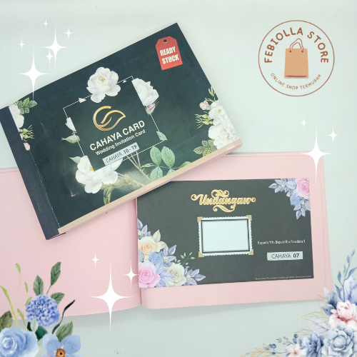 CETAK UNDANGAN PERNIKAHAN FULL COLOUR - UNDANGAN NIKAH CAHAYA SERIES AMPLOP & ISI ELEGANT HARD COVER