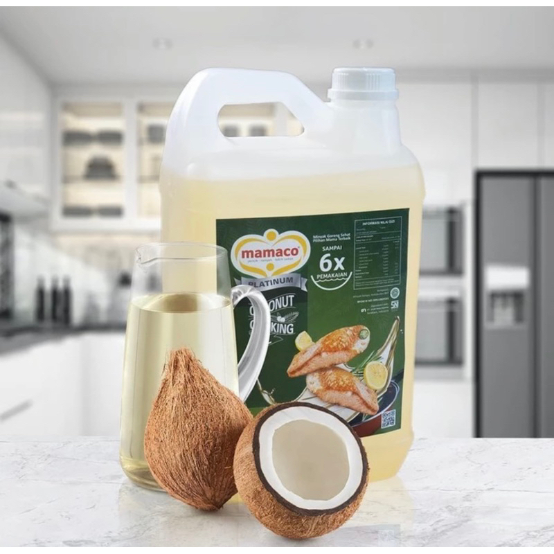 

Minyak Goreng Kelapa Asli Merek Mamaco 5 liter