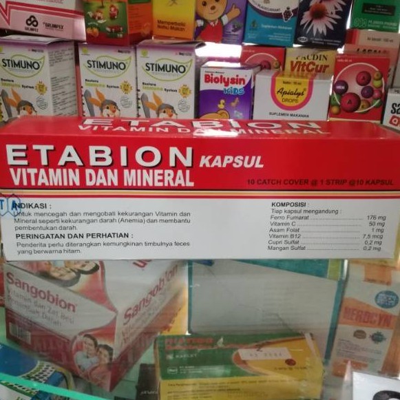 ETABION Multivitamin dan Mineral / 10 Strip 100 tablet Vitamin Ibu Hamil