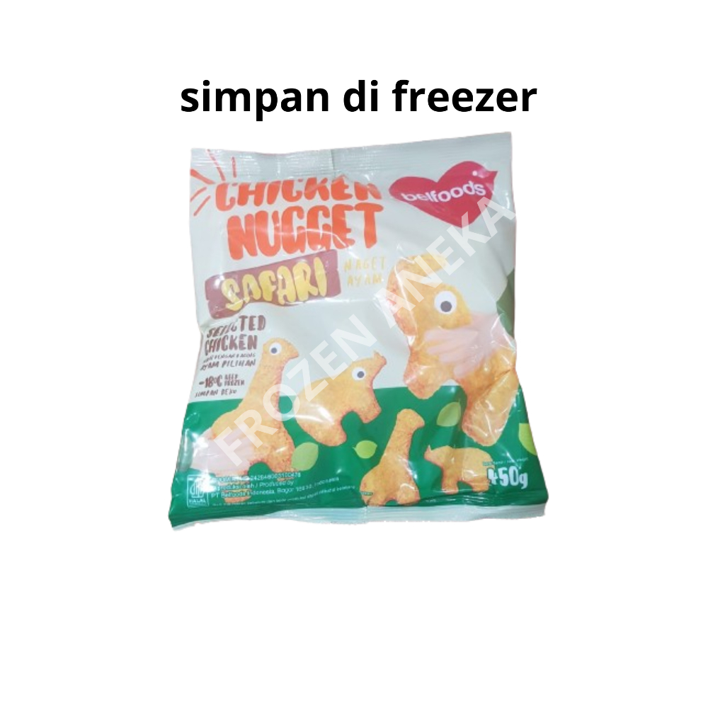 

CHICKEN NUGGET SAFARI BELFOODS 450GR (KHUSUS PADANG)