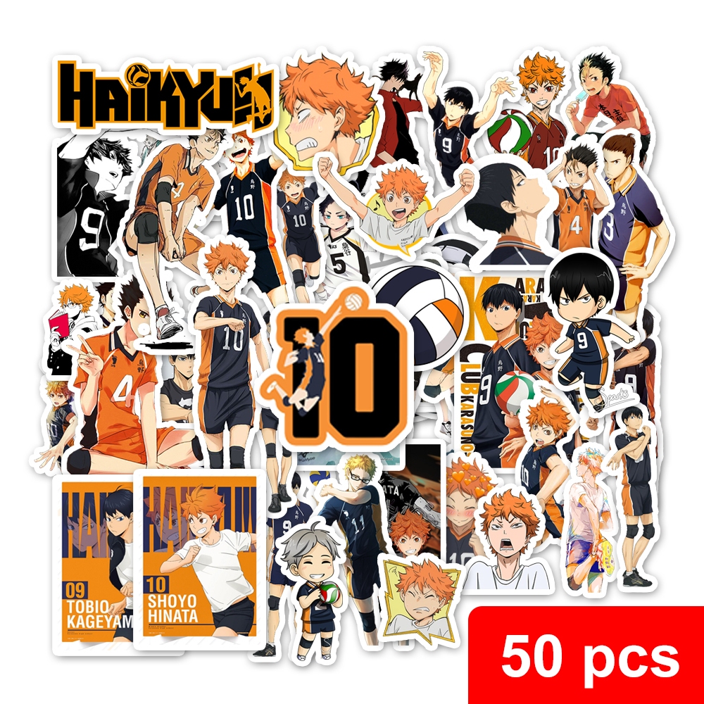 

stiker anime haikyu I sticker vinyl haikyuu anti air waterproof untuk laptop tumbler scrapbook