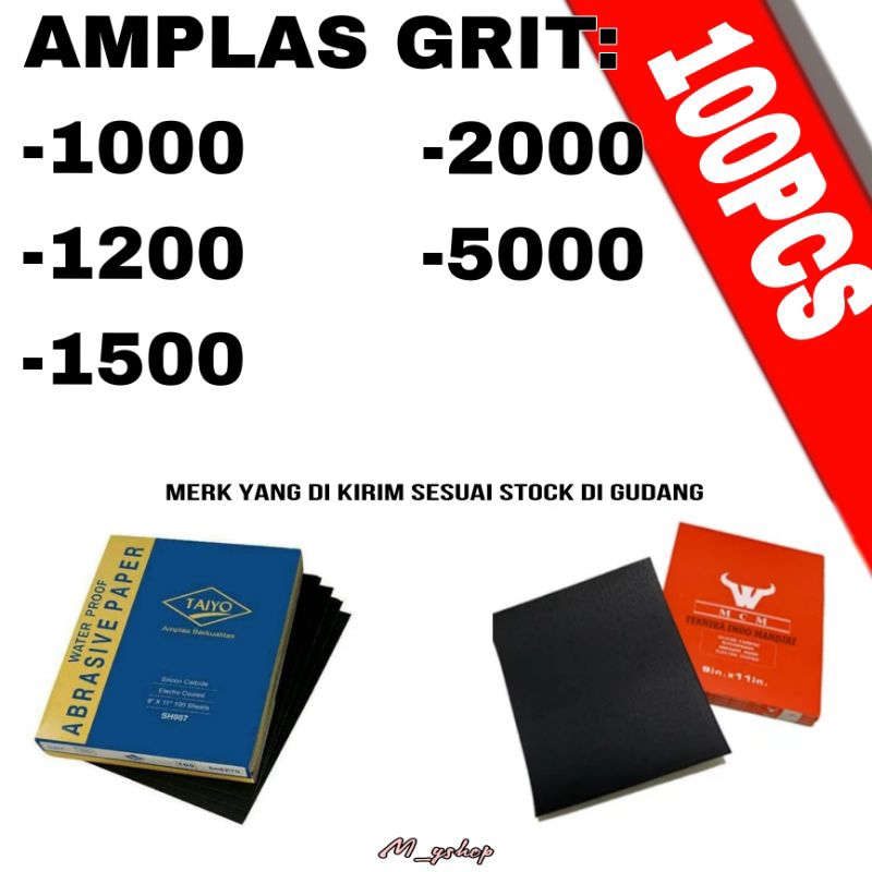 1 PACK  amplas lembaran amplas grit 1000 1200 1500 2000 5000 amplas halus hamplas gosok