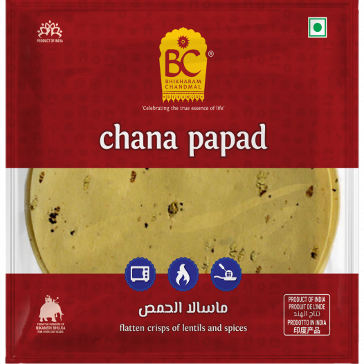 

CHANA PAPAD BHIKHARAM CHANDMAL 200G / Kerupuk India