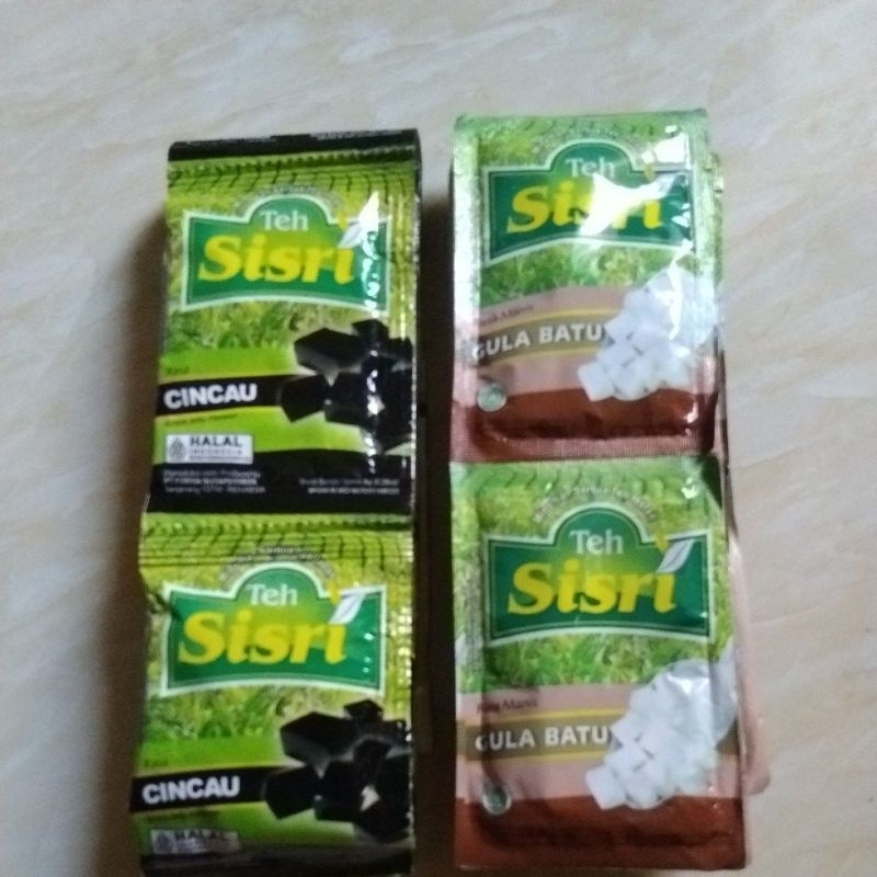 

Teh sisri gula batu/cincau isi 10sachet @8gr