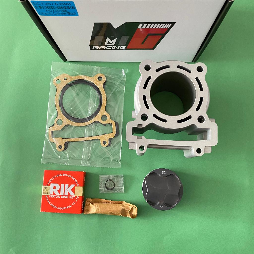 blok mx king ceramic blok mx vixion piston fjn anodize ring rik mg racing