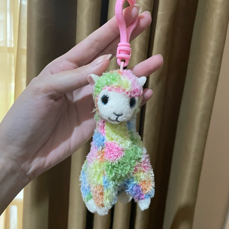 Gantungan Kunci TY Beanie Domba Llama Alpaca Lola - Ganci Plush Boneka Amuse