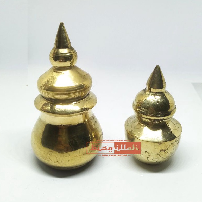 KODE N99N Barang Antik Wadah Kuningan Asfatul Besar Dan Kecil