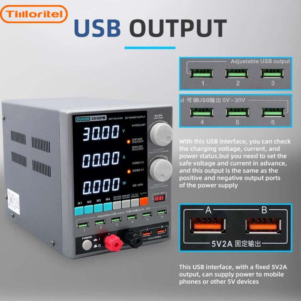 POWER SUPPLY DIGITAL SUGON 3010PM 30V/10A