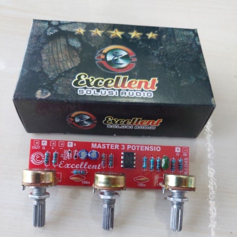 Kit Master Mixer 3 Potensio IC 4558 Exelent