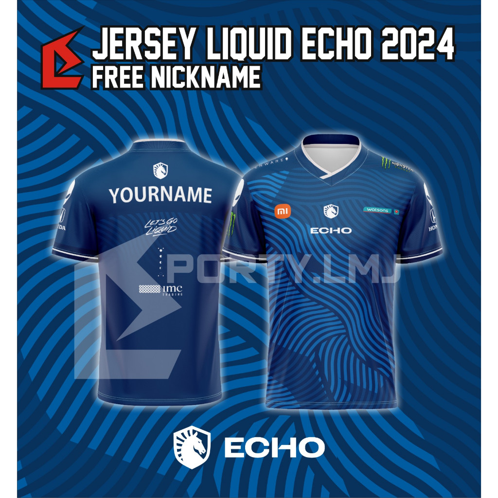 Jersey Kaos LIQUID ECHO MPL PH S13 2024 , FREE NICKNAME