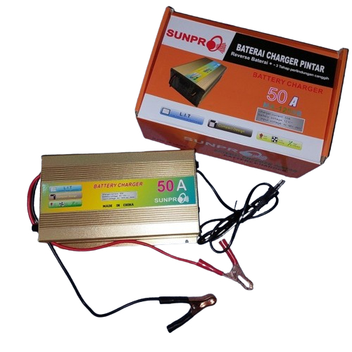 promo sanpro Baterai Charger Aki Pintar Sunpro 50A Ma-1250B