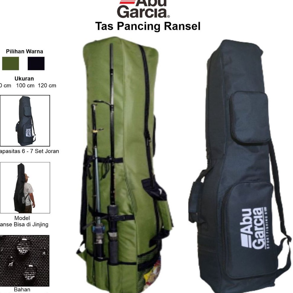 KODE L74I Tas Joran Pancing Abu Garcia Ransel Jumbo Muat 6  7 Set