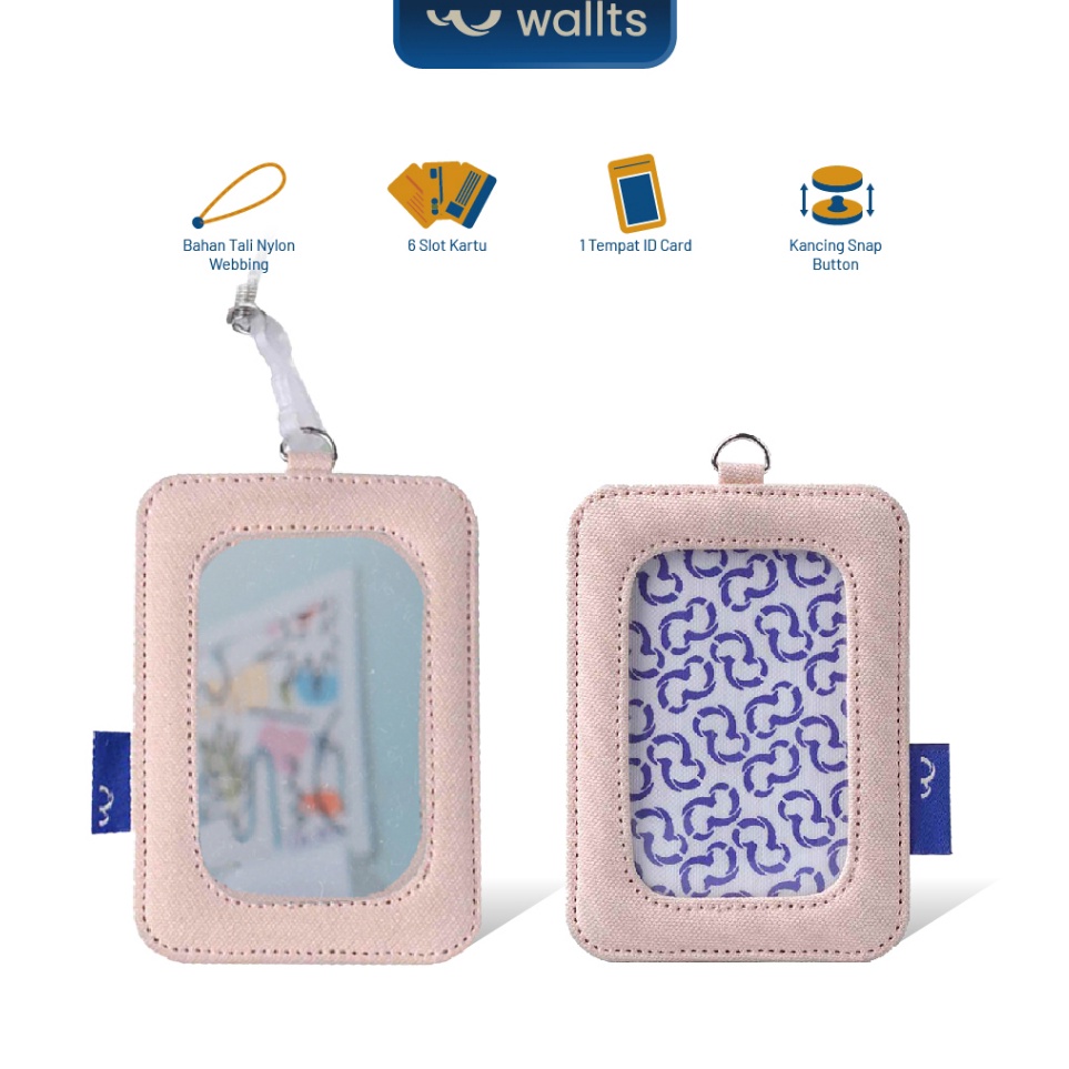

KODE B4C2 Wallts Miroir ID Card Lanyard Gantungan Name Tag Kaca Cermin Wanita
