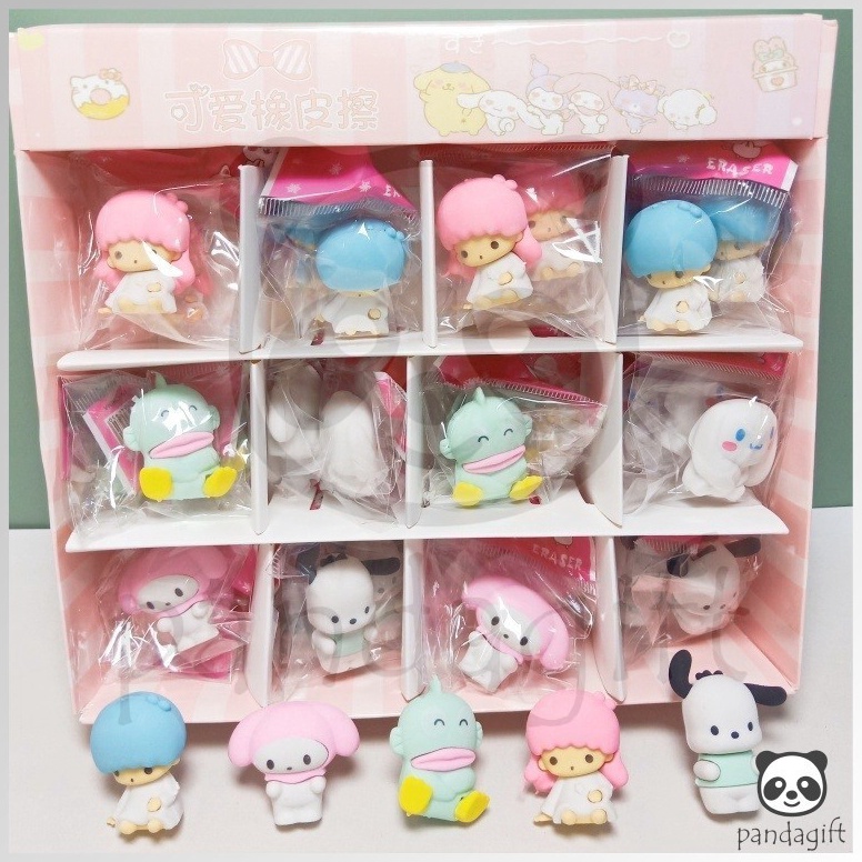 

KODE O1V7 36Pcs 1BoxPenghapus Pensil Karakter Sanrio Pokemon Space Rabbit Lucu Penghapus Lucu GG357
