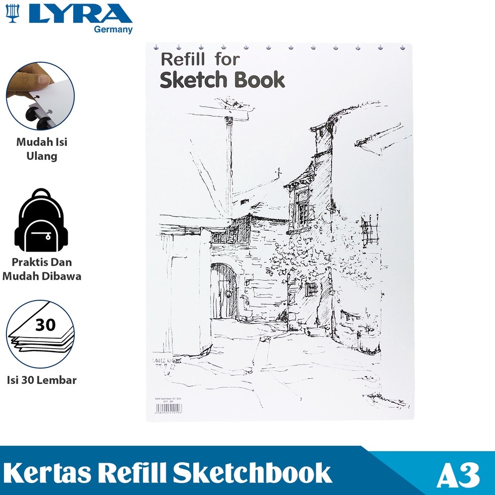 

KODE W6Q4 Lyra Kertas Isi Ulang Buku Sketsa Ukuran A3 3 Lembar Sketch Book Refill Buku Bergambar Lyr921129