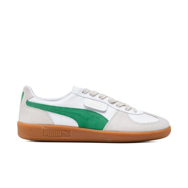 Puma Palermo Leather - White Green Gum