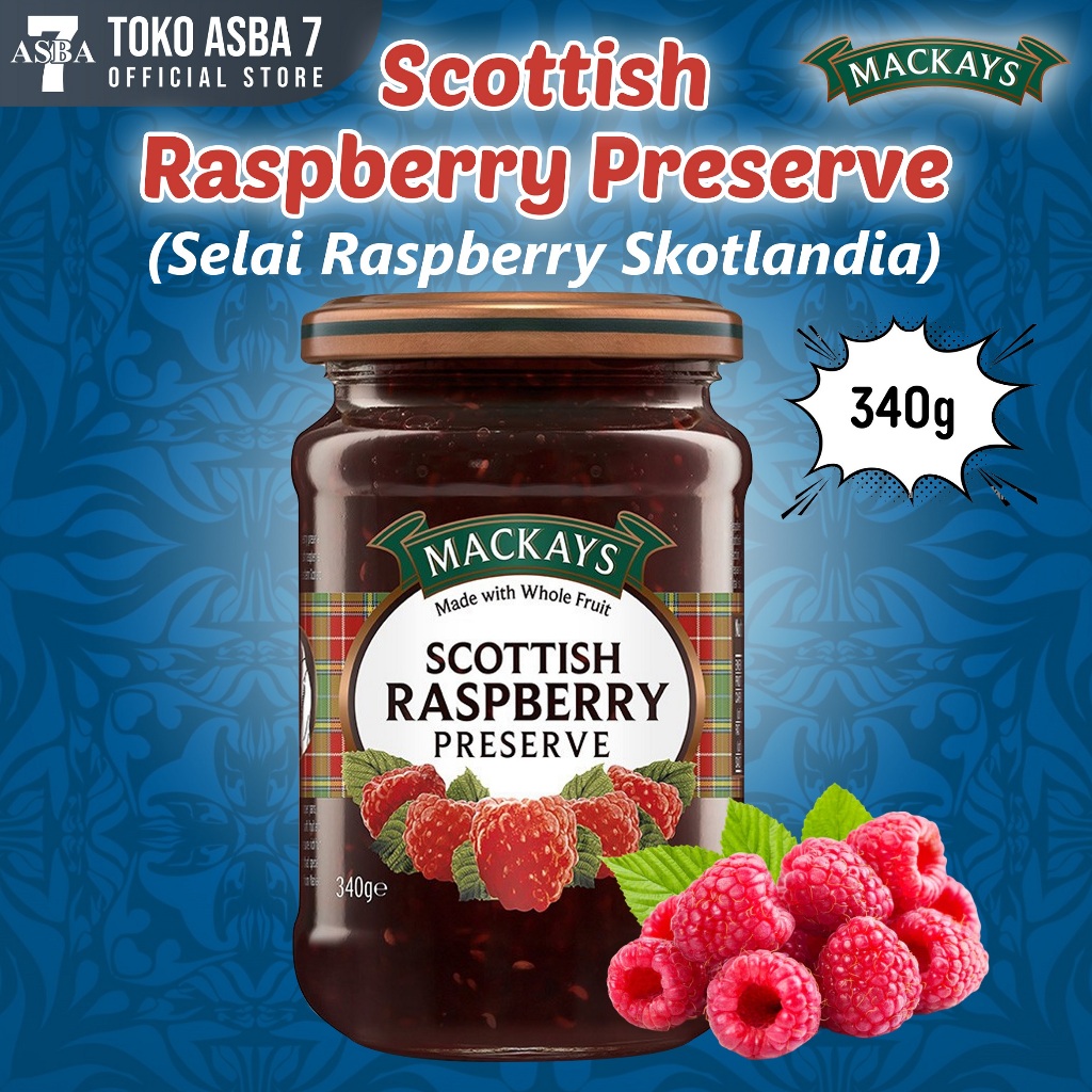 

MACKAYS RAPSBERRY PRESERVE 340GR