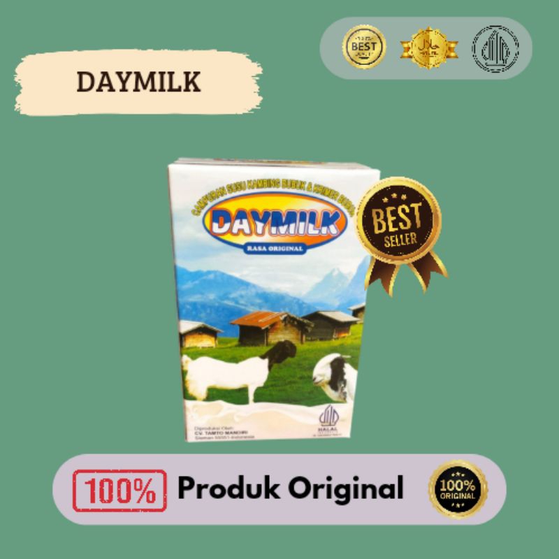 

DAYMILK ORIGINAL" BPOM CAMPURAN SUSU KAMBING DAN KRIMER BUBUK.