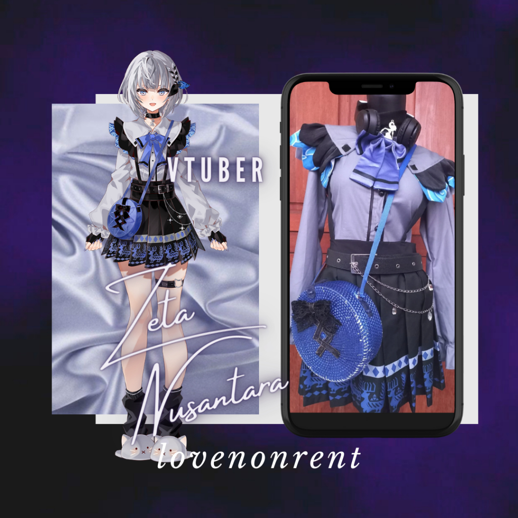 Kostum Cosplay V tuber Zeta Nusantara Sewa Fullset