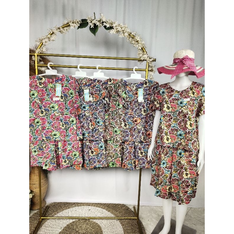 Maxi babydoll RC kencana ungu label biru