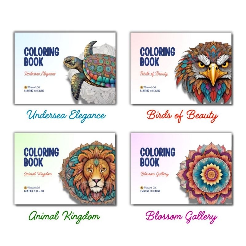 

Buku Mewarnai Sepaket dapat 4 Edisi Mandala untuk semua usia