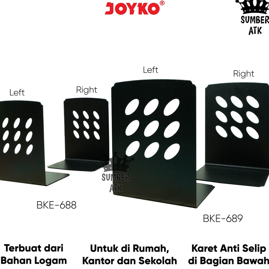 

Promo Sandaran Penahan Pembatas Buku Book End Joyko BKE688 BKE689