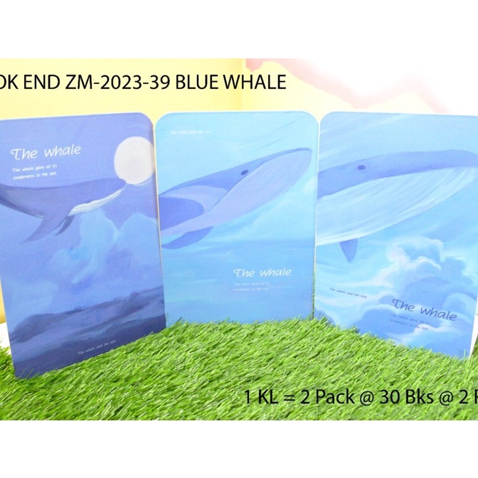 

KP8 penahan buku atau stand book motif the whale isi 2 pc