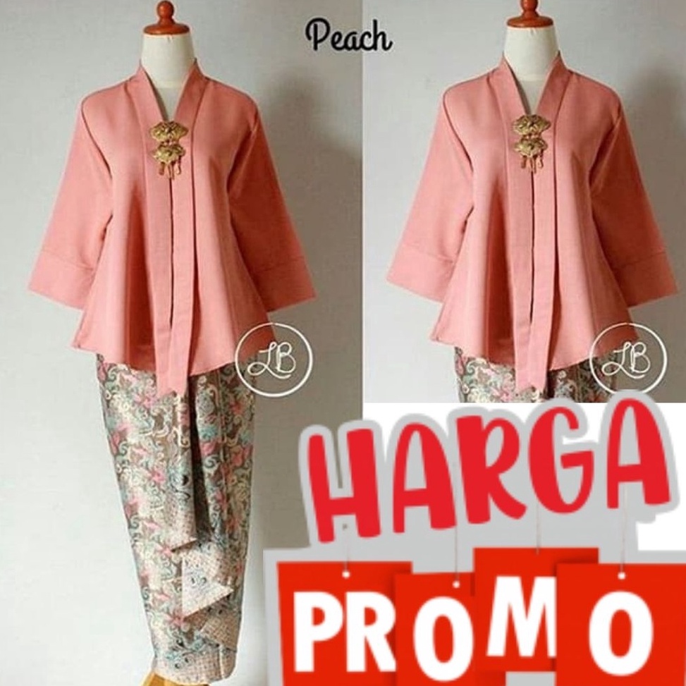 Oke Pr Setelan kebaya kutubaru  Set kebaya kartini  kebaya wisuda dan rok lilit kain batik
