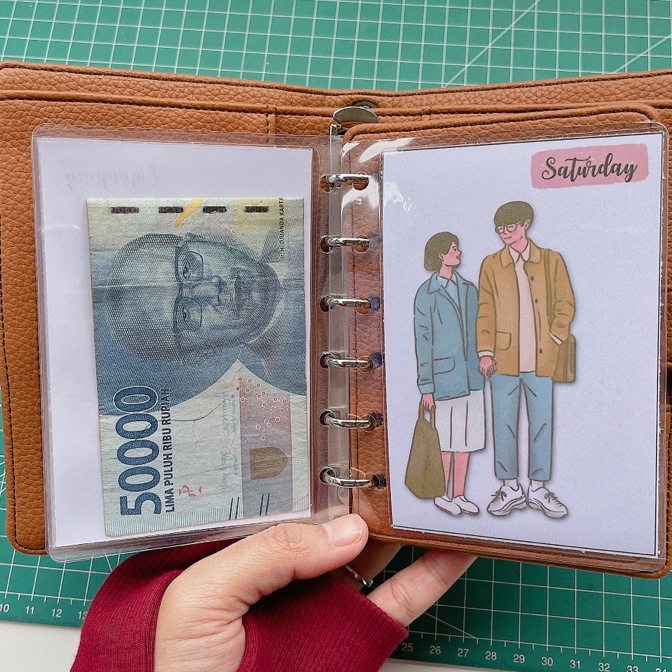 

Diskon CASH ENVELOPE isi binder A7 A6 seri karakter cash envelope