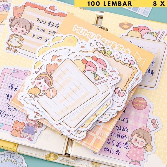 

HJ6 Sticky Note Memo Pad Kes Memo Tempel Note Pad ST39