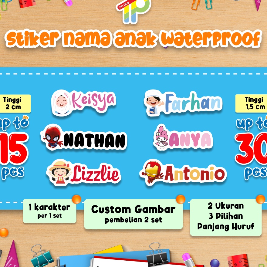 

FG2 STIKER LABEL NAMA ANAK WATEROOF CUSTOM