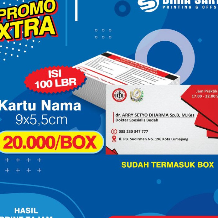 

Tawaran PRINT KARTU NAMA KES TEBAL AC26 BOX