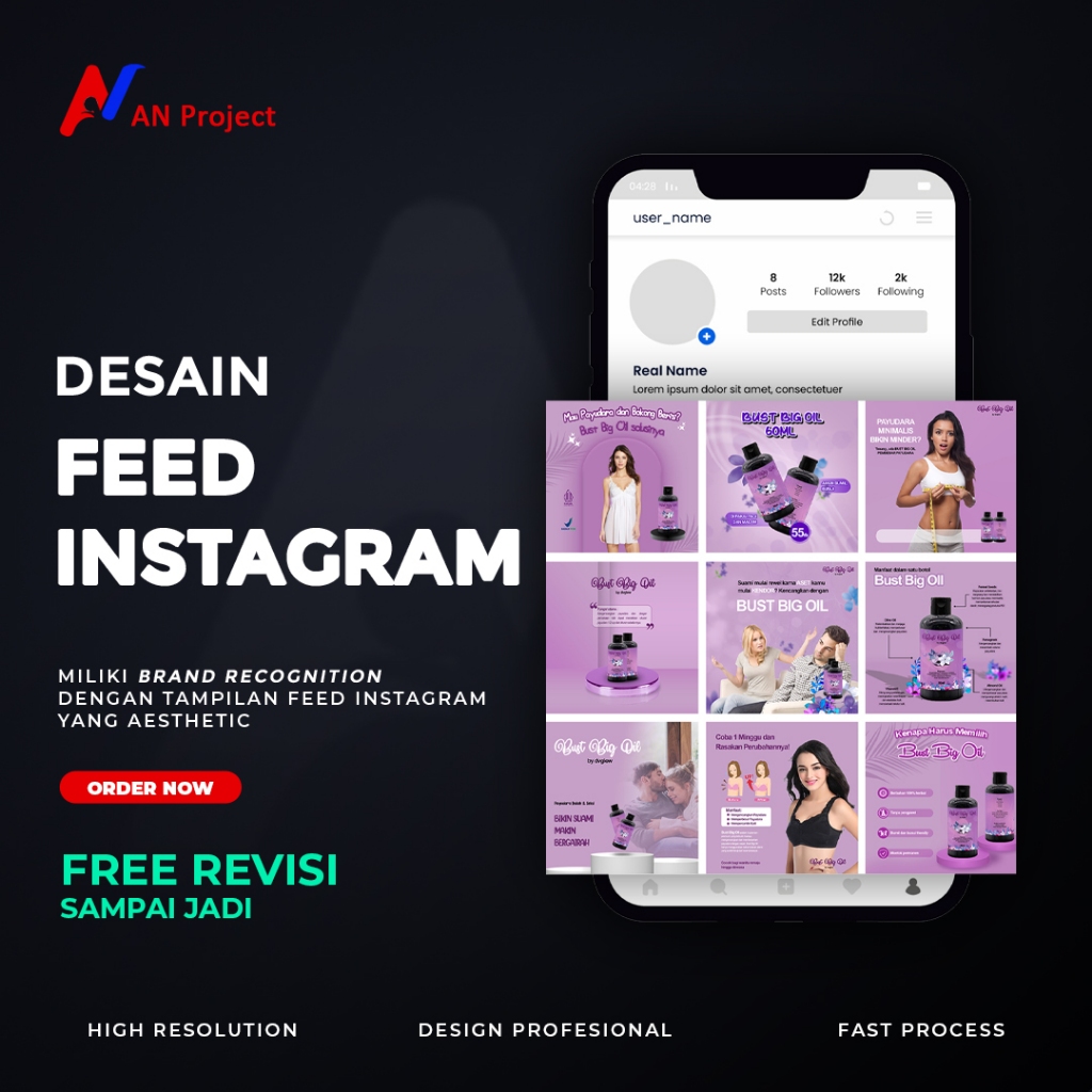 Jasa Desain Feed Instagram Satuan