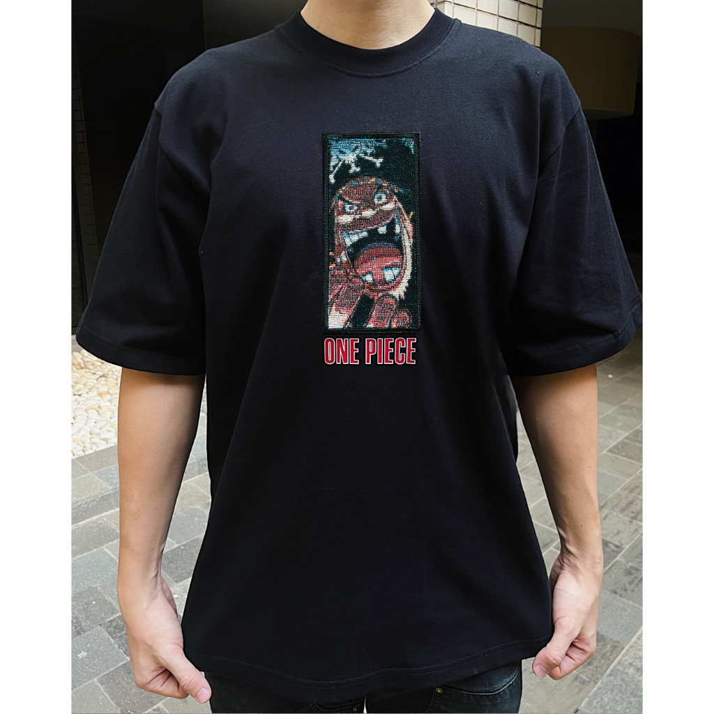 Tshirt One Piece Black Beard "The 4 Emperors" 222 Reworks